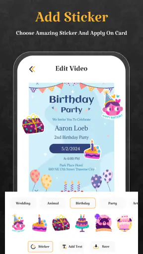 Video Invitation Card Maker