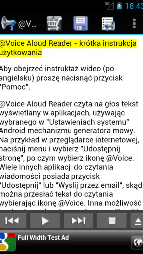 @Voice: Czytanie Tekstu Głosem