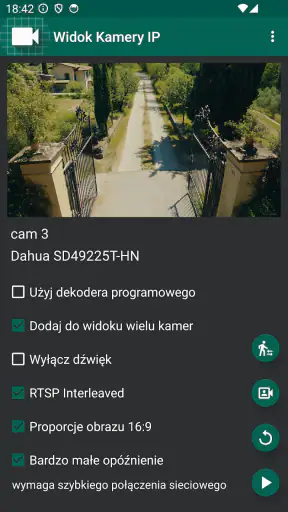 Widok Kamery IP