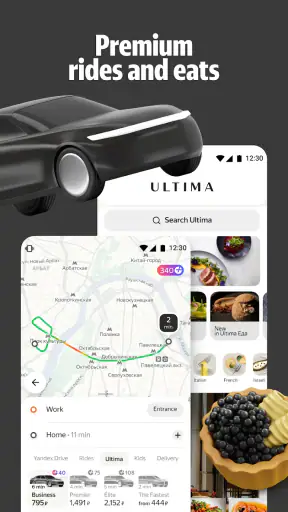Yandex Go: Taxi Food Delivery