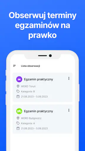 Złap termin - prawo jazdy