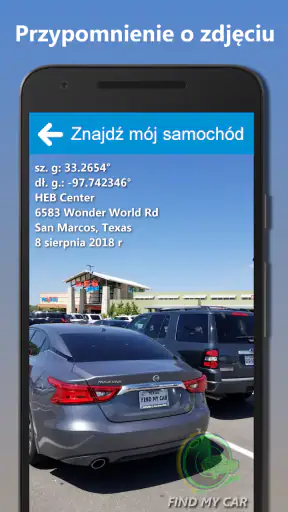 Znajdź mój samochód -nawigacja