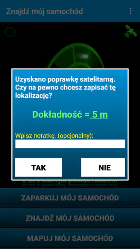 Znajdź mój samochód -nawigacja