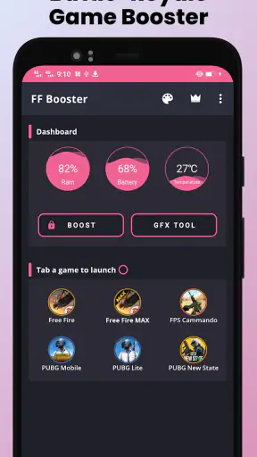 Game booster GFX Fire Fix