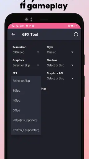 Game booster GFX Fire Fix