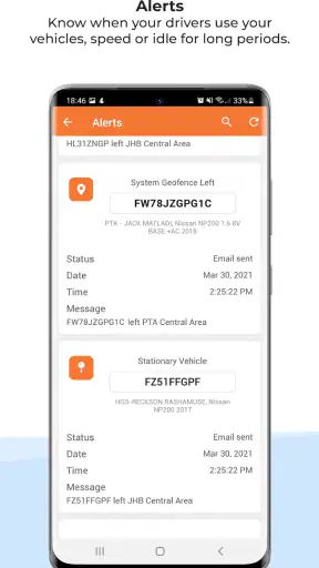 Cartrack แอพลิเคชั่นบนมือถือ