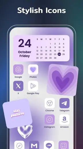 วิดเจ็ตสีสัน ธีม: iWidgets