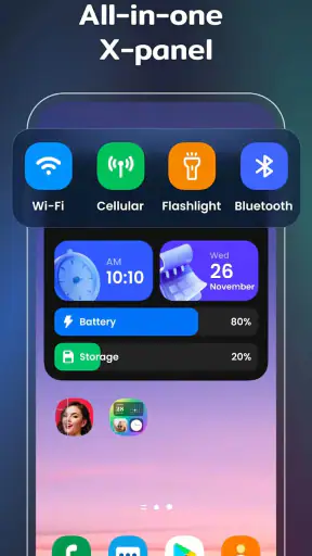 วิดเจ็ตสีสัน ธีม: iWidgets