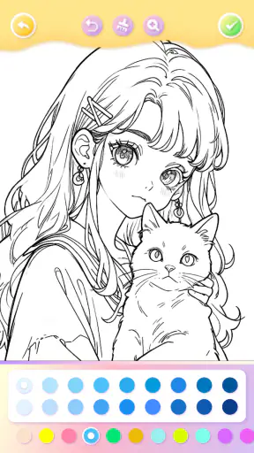 Cute Color: เกมระบายสีอนิเมะ