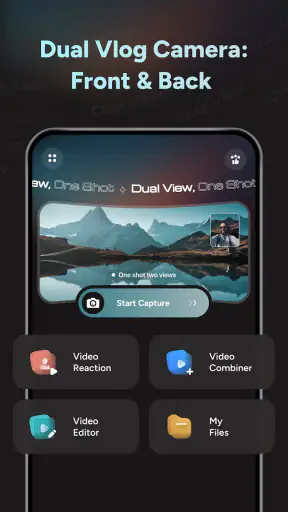 Dual Vlog Camera: Front & Back