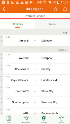 Futbol24 soccer livescore app