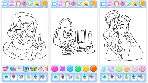 Glitter Beauty Coloring Pages