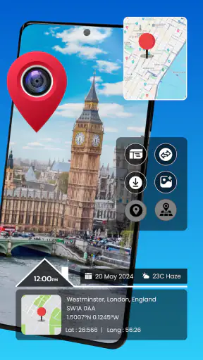ตำแหน่งกล้องแผนที่ GPS