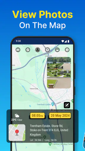 ตำแหน่งกล้องแผนที่ GPS