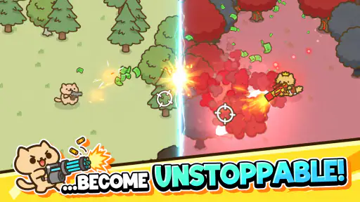 Idle Cat Gunner: Shooter RPG