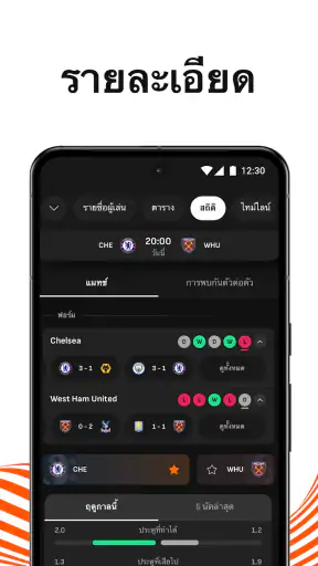 LiveScore: คะแนนกีฬาสด