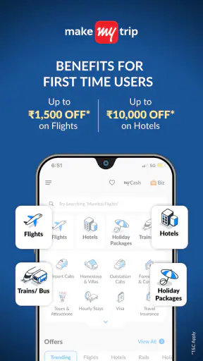 MakeMyTrip: Hotel, Flight, Bus