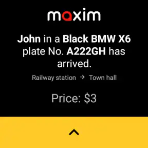 maxim — rides&food delivery