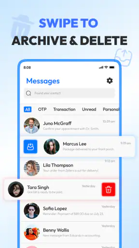 Messages: SMS, Messenger Home