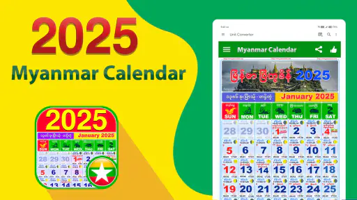 Myanmar Calendar 2026