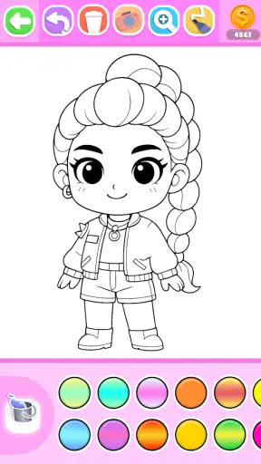 Princess Coloring Book Glitter