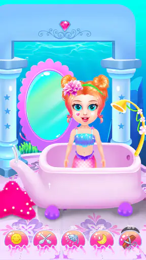Princess Mermaid At Hair Salon