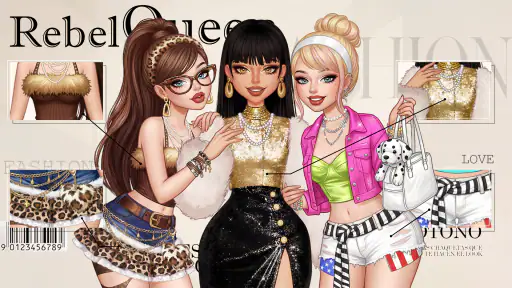 Rebel Glam: เกมแต่งตัวไอดอล