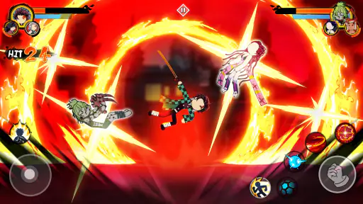 Stickman Demon Fight Warrior