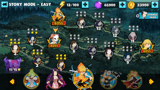Stickman Demon Fight Warrior