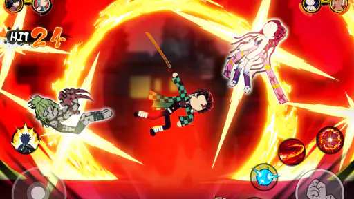 Stickman Demon Fight Warrior