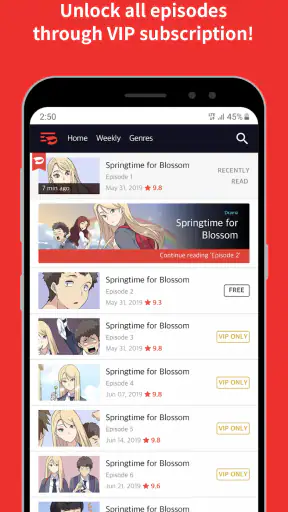Toomics – เว็บตูนพรีเมียม