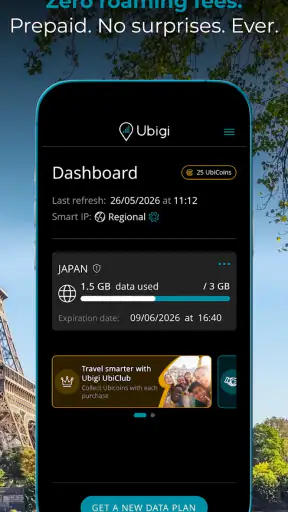 Ubigi: Travel esim mobile data