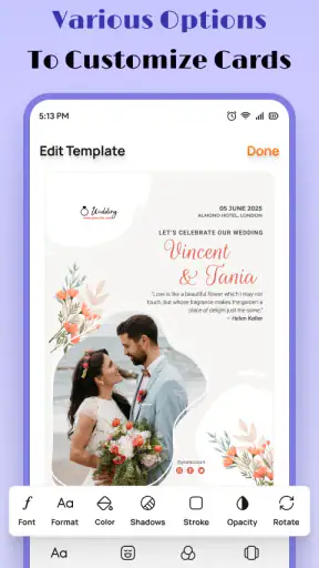 Wedding Invitation Maker App