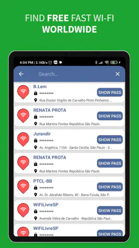 WiFi Map - ค้นหารหัสผ่าน