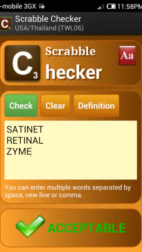 Word Checker (for SCRABBLE)