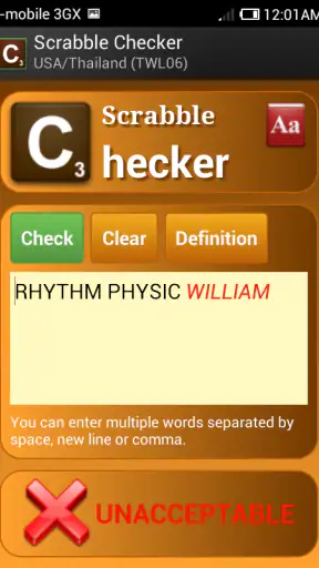Word Checker (for SCRABBLE)