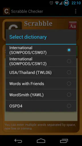 Word Checker (for SCRABBLE)