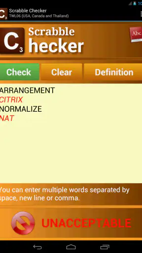 Word Checker (for SCRABBLE)