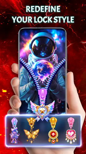 Zipper Lock Screen, Wallpapers