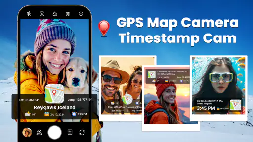 กล้อง GPS Map: กล้อง Timestamp