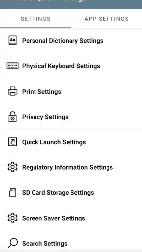 การตั้งค่าด่วนของ Android
