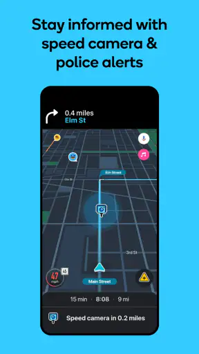 การนำทาง Waze & เส้นทางจราจรสด