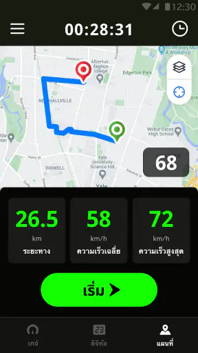 จีพีเอส - วัดความเร็วรถยนต์