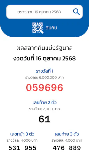 ตรวจหวย QRCode