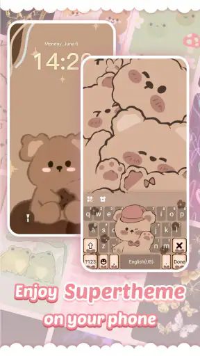 ธีม Pink Cute Hippo