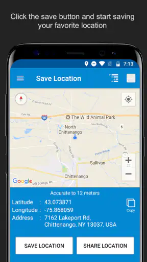 บันทึกสถานที่ผ่าน GPS - แชร์สด