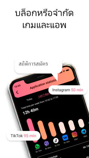 บล็อกหรือจำกัดเกมและแอป
