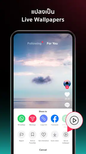รูปพื้นหลังโดย TikTok