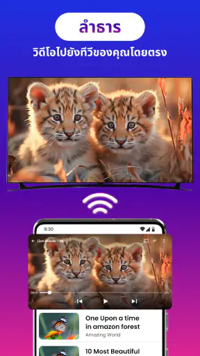 สะท้อนหน้าจอทีวี - Miracast