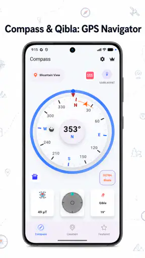 เข็มทิศดิจิตอล - ทิศทางกิบลัต